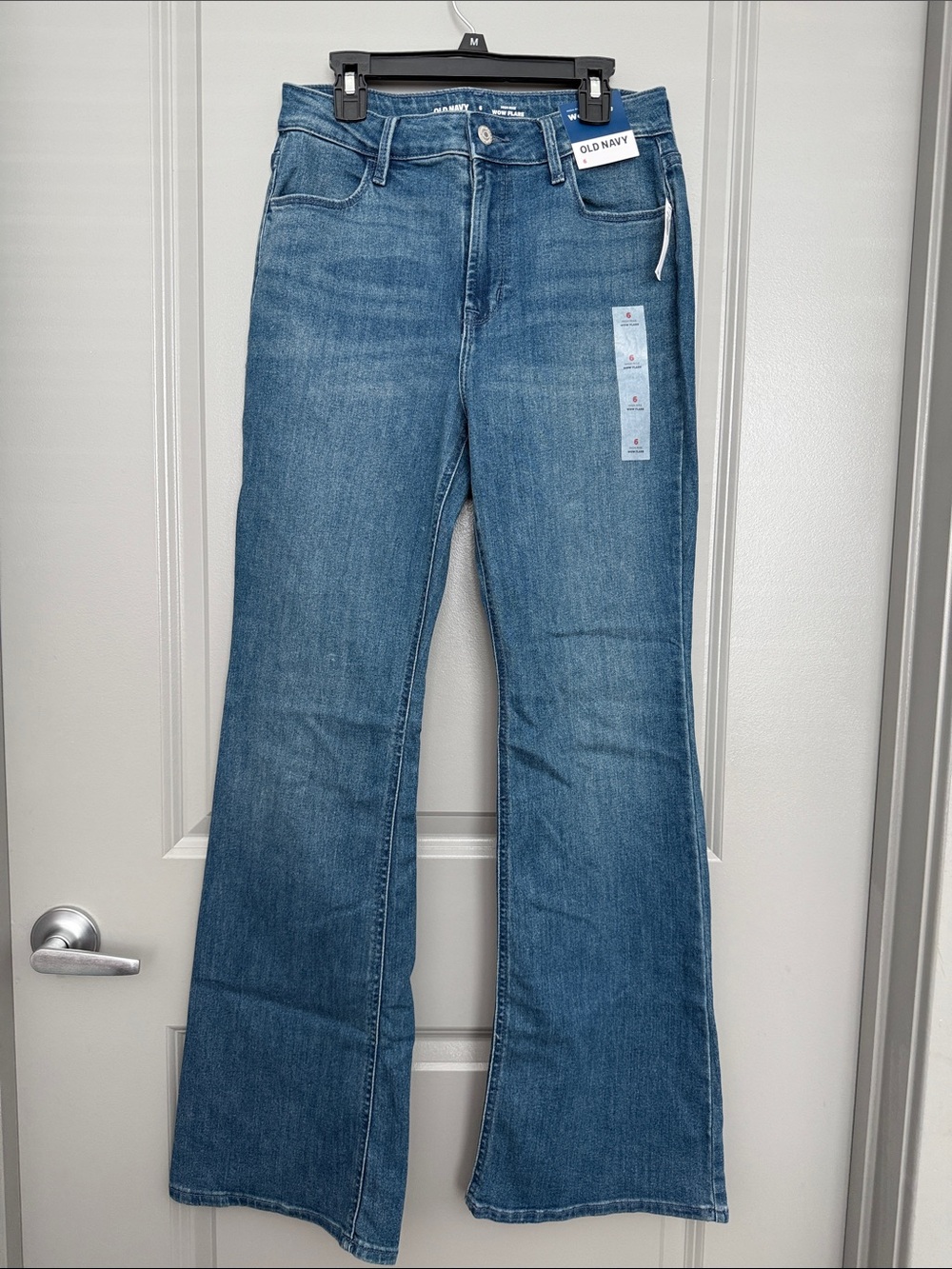 Old Navy Women's Medium Blue Flared Jeans